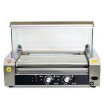 Steel Commercial Snack Food Equipment Hot Dog Making Machine Dual Temperature