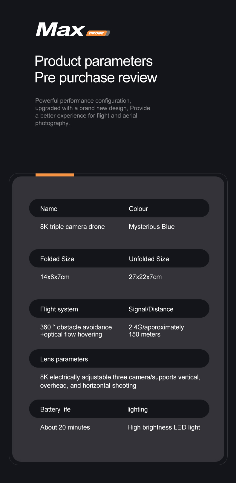 Beginner Drones HUGTEC W17HW Waypoint Flight Planning Slow Descending Landing UAV for 8-10MIN Event Coverage