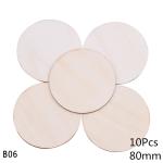 Blank Painting 10cm Unfinished Wood Crafts Pine Wood Discs
