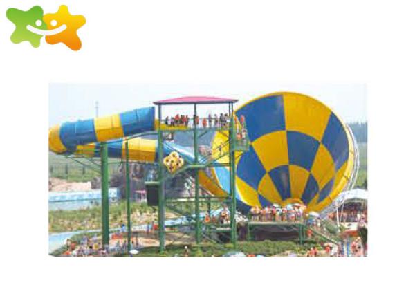 Buy cheap Commercial Fiberglass Water Slides Attractive Popular High Safety For Aquatic Park from wholesalers