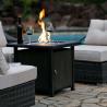 Buy cheap Crater Rectangle Tabletop Fire Pit 28 Inch Steel With Cover Lid from wholesalers