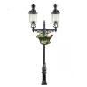 Buy cheap Outdoor Decorative Antique Cast Iron Street Lamp Post Round Two Classical Light Pole from wholesalers