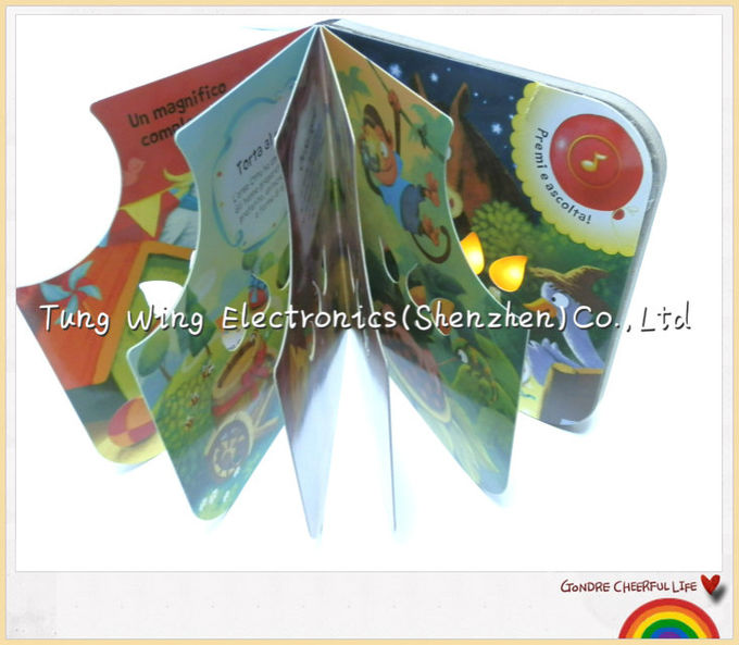 ABS material Twinkling Lights Flashing Baby Sound Books Module With Funny Birthday Songs.