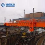 QC Type 5-16t Electromagnetic Double Beam Bridge Crane Used For Steel Factory
