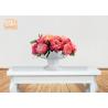 Buy cheap Footed Glossy White Fiberglass Flower Pots Floral Arrangement Display from wholesalers