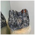 Women Leopard Printing Eco Canvas Bags Animal Pattern Zebra Lady Tote Bags