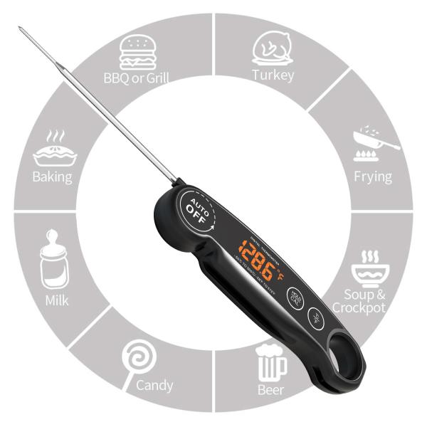 Buy cheap Foldable Digital Thermometer For Cooking Meat USB CE RoHS LED Display from wholesalers