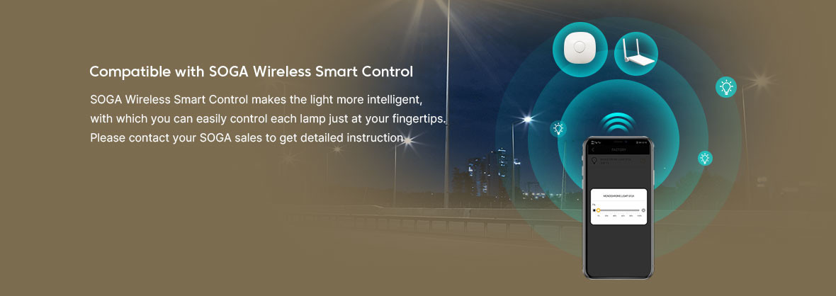 IP65 Aluminum Housing -40.C To 55.C Street Light With Meanwell Driver Motion Sensor