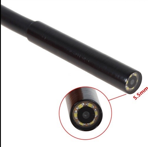 5.5mm waterproof 67 android borescope with USB inspection camera HD6 LED 5