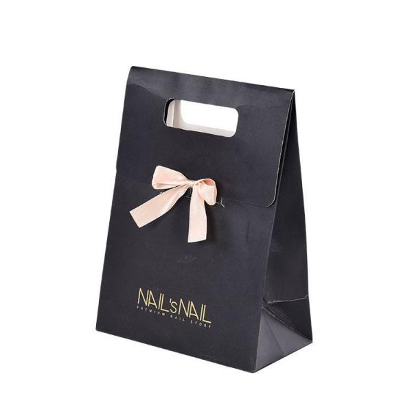 Buy cheap Luxury Paper Gift Bags Packaging With Die Cut Handle And Logo from wholesalers