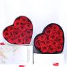 Buy cheap Wholesale Price Velvet Flower Boxes Preserved Roses Heartshape Box Flower Valentine's Day from wholesalers