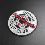 Embroidery Silicone 3D Heat Transfer Patches Washable Customized