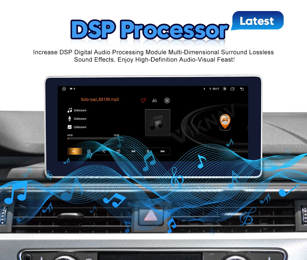 Viknav 2009-2021 A4L Audi Android Radio Car Stereo DVD Multimedia Player