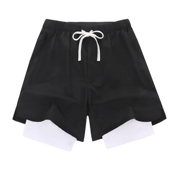 Buy cheap 2022 New Fake Two Piece Sports Casual Basketball Shorts Sports Pants Men from wholesalers