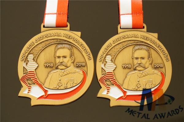 Buy cheap Customised 3D Mold Relief Soft Enamel Medals Personlized Shape 60*3MM from wholesalers