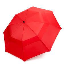 Buy cheap Red Extra Large Collapsible Golf Umbrella 190T Pongee Fabirc 12mm Shaft Easy Open from wholesalers