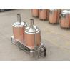 Buy cheap Rose Gold SS304 / 316 500L Small Brewery Equipment 50 / 60 Hz Frequency from wholesalers