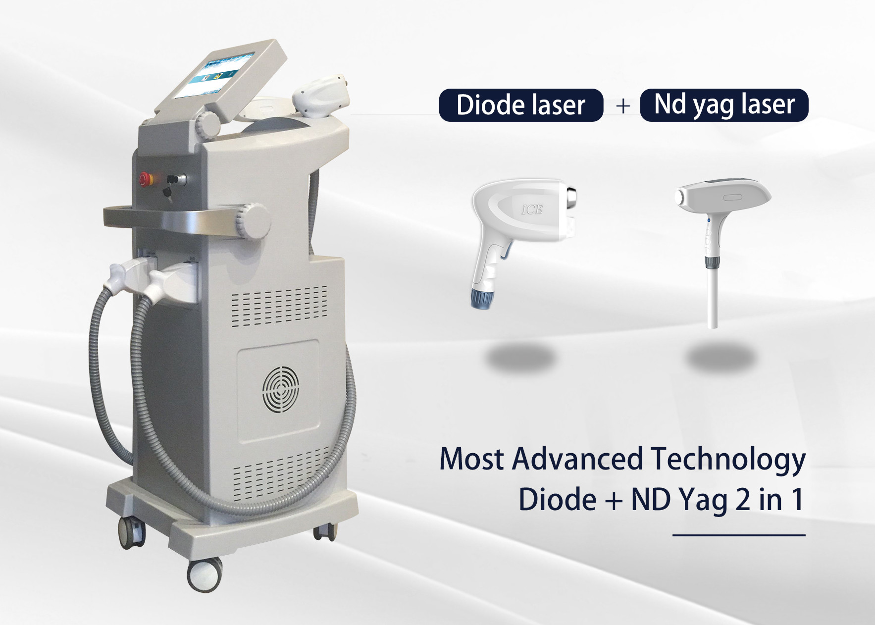 Tatto Removal 755nm 808nm 1064nm Diode Laser Mahcine Pain Free Hair Removal