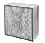 Stainless Steel Frame Deep Pleat HEPA Filter High Temperature Resistant