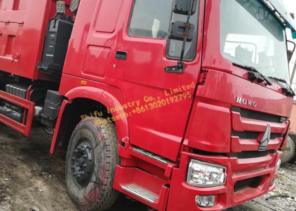 Buy cheap HOWO 375 Big Bucket Used Dump Truck 30T 40T Red Color 8426x2497x3395mm from wholesalers