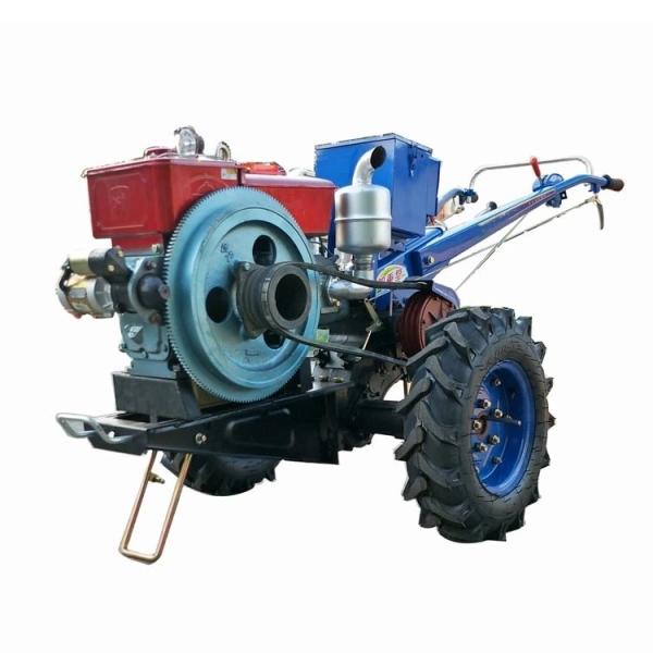 Buy cheap Horizontal Mini 9.68kw 12HP 2 Wheel Walking Tractor 4 Strokes For Garden from wholesalers