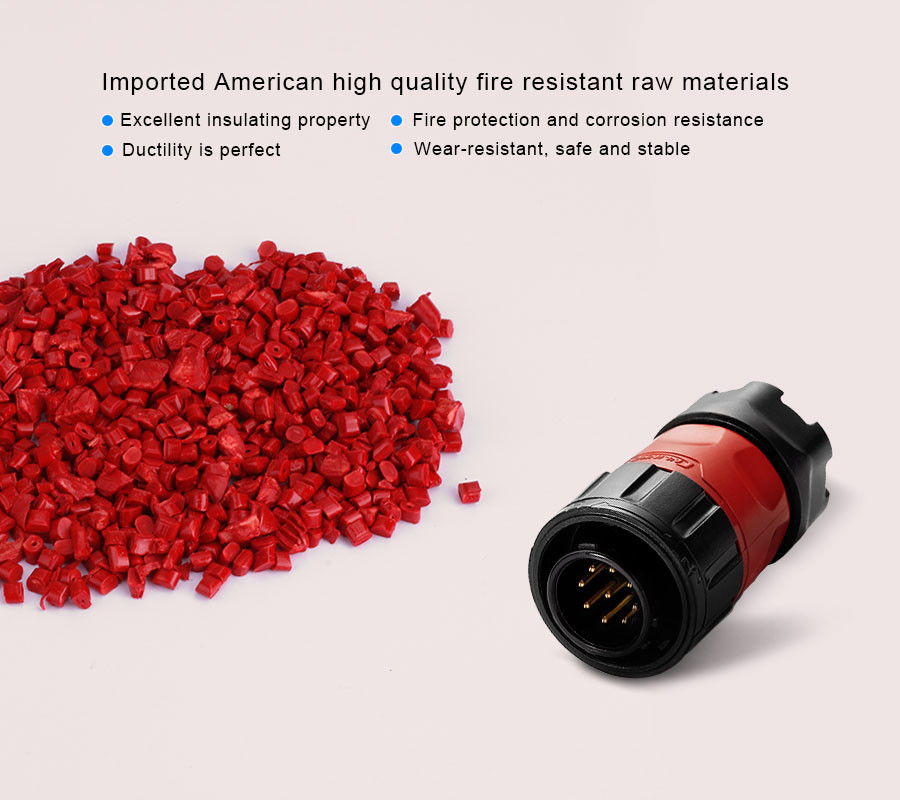 Light Weight M20 2/3/4/5/7/9/12Pins Soldering Cable Male Female Power Connector