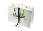 White Kraft Gift Paper Handle Shopping Bags With Your Logo Customized Size