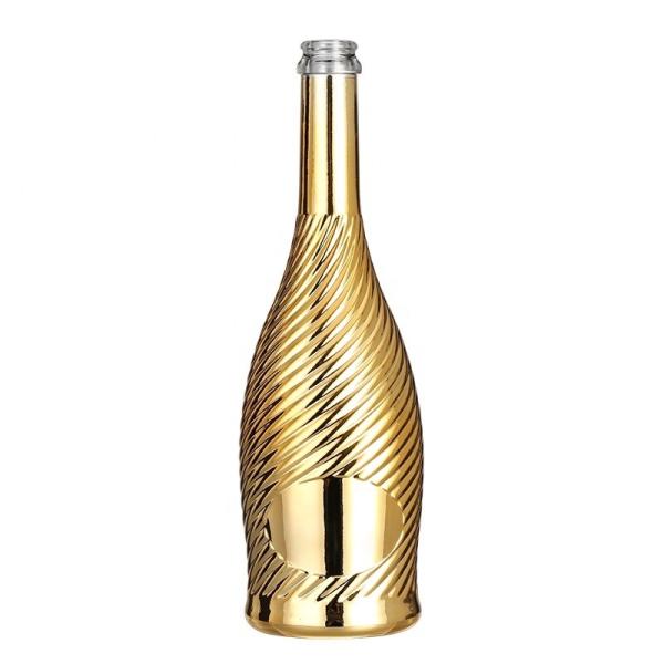 Buy cheap Customized Glass Products Clear Champagne Sparkling Wine 750ml Bottle with Stopper from wholesalers