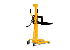 Wholesale Lightweight LS80 LS150 Manual Winch Stacker With Adjustable Fork Capacity 150Kg from china suppliers