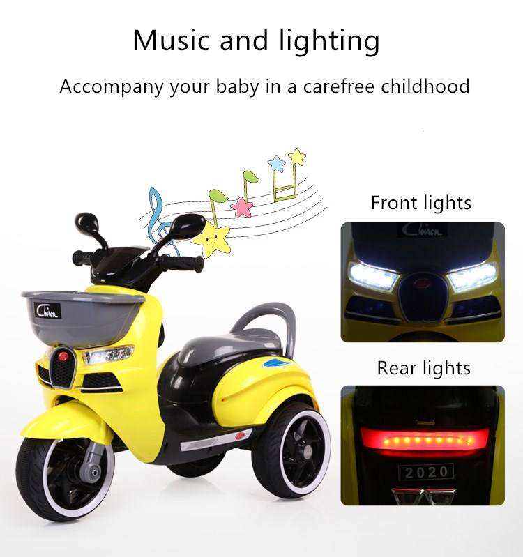 Children's Mini Tricycle Ride On Toys Car 6V Electric Motorcycle for Kids Gender Unisex