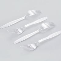 Buy cheap Transparent plastic forks 18 cm length product