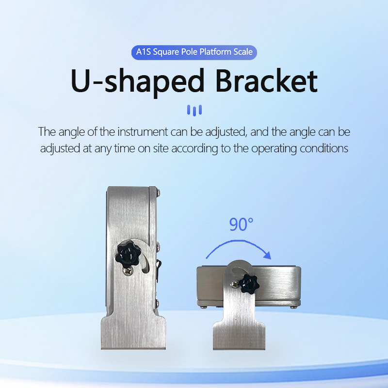 Weighing A1S Square Pole Industrial Platform Scale 60cm*80cm Stainless Steel Waterproof