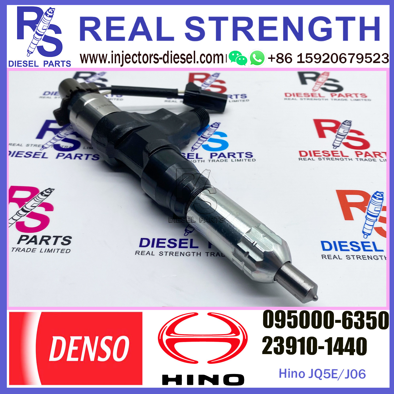 SK200-8 Excavator J05E J06 Hino Engine Parts 23910-1440 23670-E0050 095000-6351