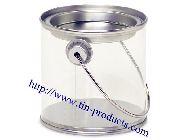 Buy cheap Wholesale High Quality Tin Pail PET Window Box Plastic box, PVC BOX, PET BOX,-Goldentinbox from wholesalers