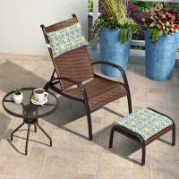 Buy cheap Iron Single Patio Sun Lounger Customized Garden Recliner Chairs product