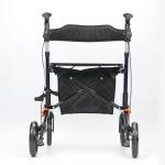 Supermarket Mobility Walking Aids Convenient Push Cart With Seat Basket
