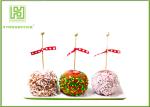 Healthy Cake Ball Sticks 150 X 3.0mm , Logo Printed Personalized Wooden Candy