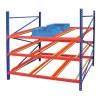 Buy cheap 4.5T Roller Storage Rack SGS Gravity Flow Shelving Systems Silver from wholesalers