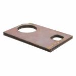 Black Metal Carbon Steel Plate CNC Cutting Service Flame Cutting Parts