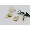 Buy cheap Factory direct sale light gold bag making accessories rectangle metal locks from wholesalers