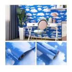 Babyroom Decor PVC Vinyl Wallpaper Cartoon DIY Self-adhesive Wall Covering for