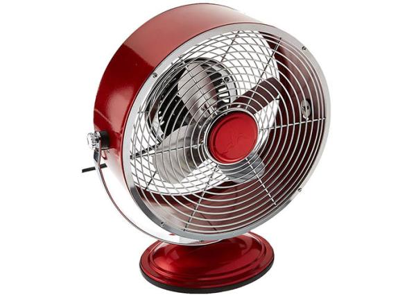 Buy cheap Red 9 Inch Portable Vintage Electric Fan / Two Speed Air Circulator Retro Table Fan from wholesalers