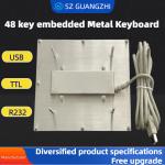 48 key desktop embedded stainless steel metal keyboard GZ-B035013 USB interface