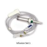 Medical Single Iv Infusion Giving Set Infusion Set With Burette