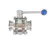 Buy cheap Heavy-Duty Manual Sanitary 304 316L Stainless Steel 3 Piece Flange Clamp Butterfly Valve from wholesalers