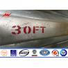 Buy cheap Multi Sided Galvanized Steel 25 Foot Utility Pole For Electrical Project from wholesalers