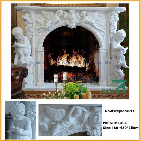 Buy cheap Hand Carved Marble Fireplace Shelf from wholesalers