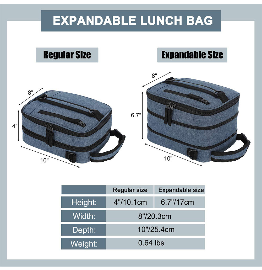Adult Casual Leakproof Insulated Lunch Pail For Work Office