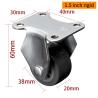 Buy cheap Light Duty Mini Furniture Casters Small Swivel Caster Wheels 1.5 Inch 38mm from wholesalers