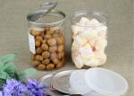 Airtight Clear PET Jar With Aluminum Easy Open Lid For Food / Snacks Packing